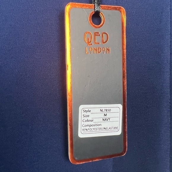 QED London Navy Blue Oversized Romper NWT Medium - Picture 9 of 12